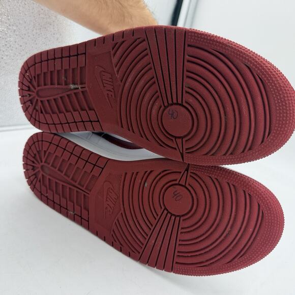 Size 9.5 - Air Jordan 1 Mid White Pomegranate W - Picture 5 of 6